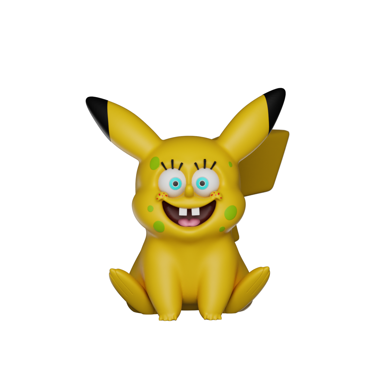 lanetli pikaçu sünger bob kare pantolon by snk3dd minyatürler yaratıklar pokemon 3D print model - Mito3D