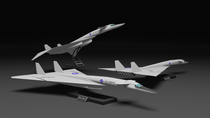 xb-70 valkyrie by maximdivirgilio art sculptures plane jet airplane aviation modelrocket scalemodel bomber usaf modelaircraft airforce modelplane scaledmodel coldwar 3d print model - Mito3D