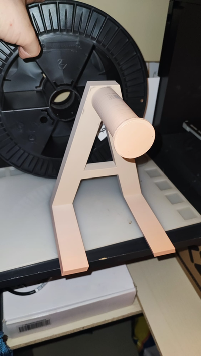 filamento suporte carretéis 2kg + by aereyy 3d impressora acessórios porta filamentos externo pesado 3d print model - Mito3D