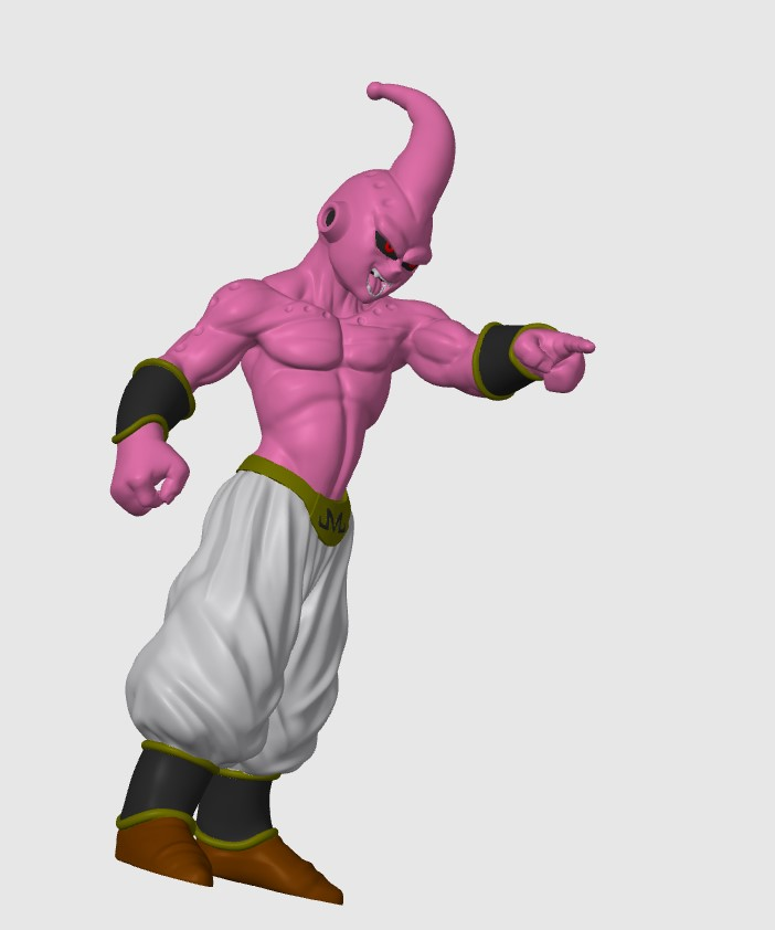 buu remix ams 6 color neu gemischt by letitbe 7 kunst modelle drachen ball majin bubu farbe goku vegeta 3D print model - Mito3D