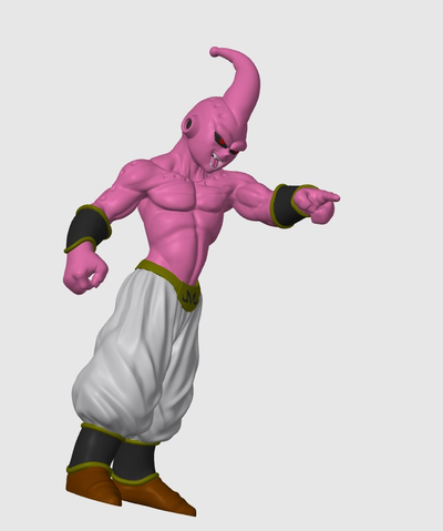 buu remix ams 6 color remixé by letitbe 7 art modèles dragon balle majin bubu couleur goku végéta 3d print model - Mito3D