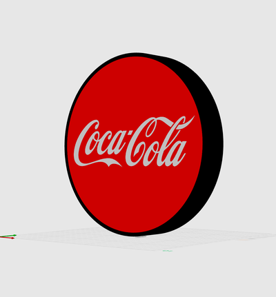 coca cola lightbox by jj3d stampe arte segni loghi luce scatola 3d print model - Mito3D