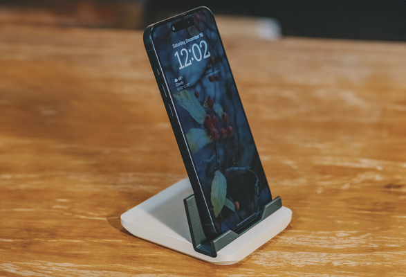 phone stand by josh-3d household house models phonestand cellphone phoneholder cell holder 3d print model - Mito3D