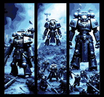 warhammer 40000 fan art - battlefield shots set of 3 bookmarks by mclanesmemories 2d bookmark book mark marker hueforge 40k warhammer40k 3d print model - Mito3D