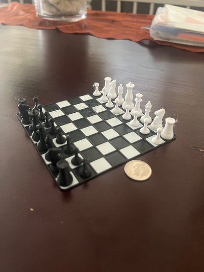 mini chess board by hector toys & games game 3d print model - Mito3D