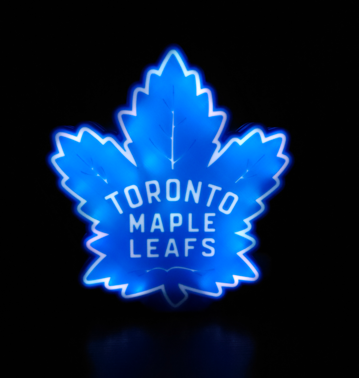 toronto akçaağaç yapraklar ışık kutu by l3d sanat işaretler logolar nhl hokey takım takımlar led led ışığı led kutusu hafif kutu lamba 3D print model - Mito3D