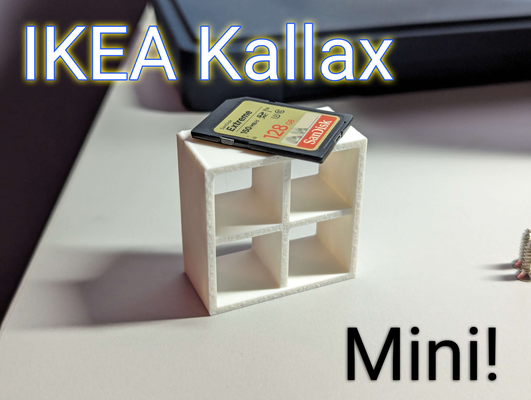 mini ikea kallax étagère by hubuki ménage décor miniature meubles maison poupées théâtre figure 3d print model - Mito3D