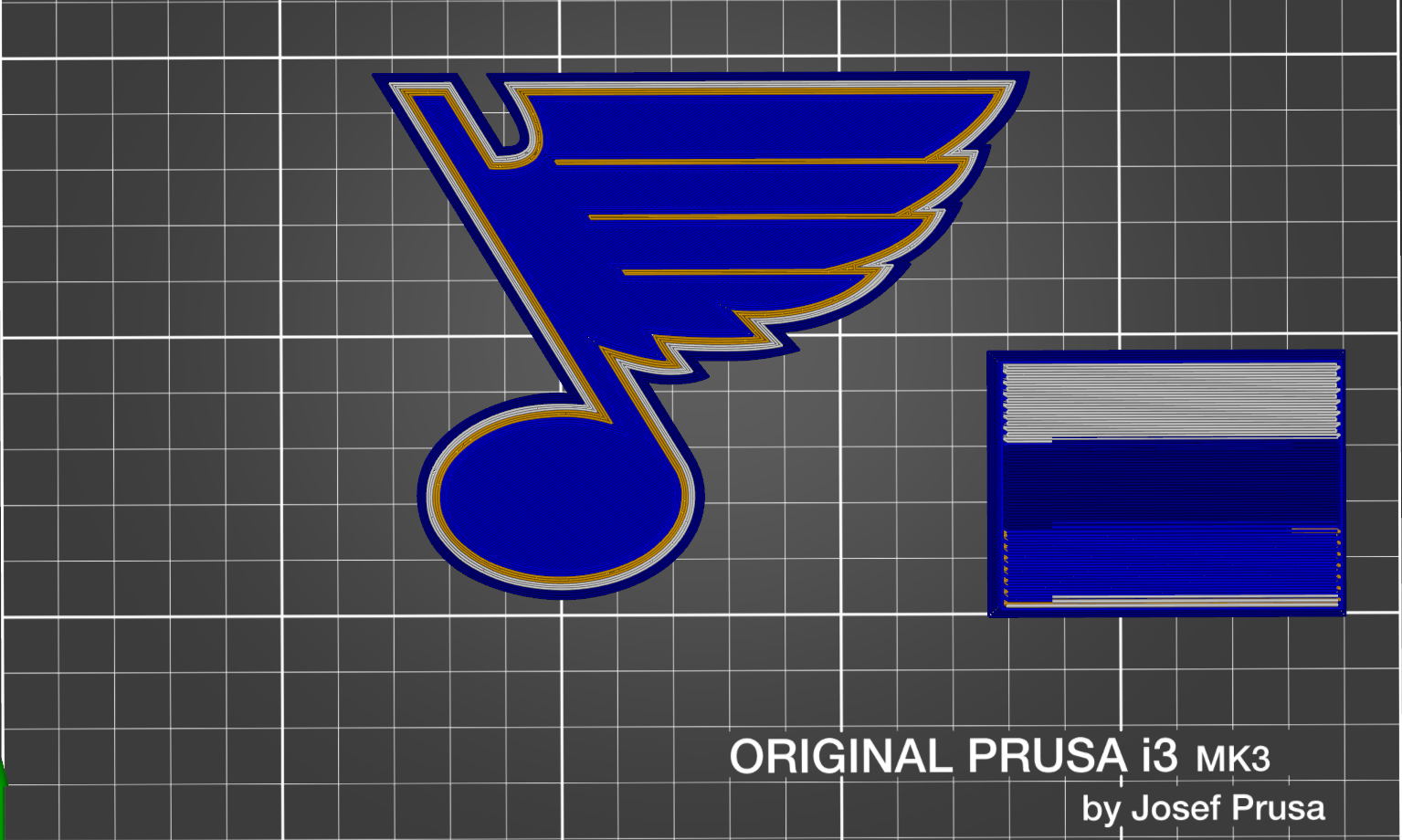 st luis blues logo mmu by jeremy arte señales logos stlouisblues 3D print model - Mito3D