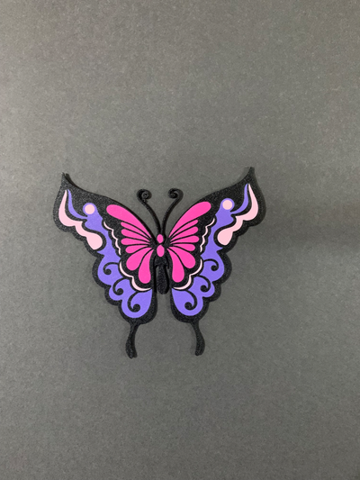 mariposa 4 by lento taller arte 2d mariposas volador color ams multi decoraciones divertido 3d print model - Mito3D