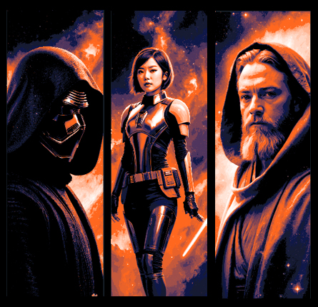 star wars characters kylo ren sabine wren obi-wan kenobi - fan art set of 3 bookmarks by mclanesmemories 2d starwars obi book mark marker bookmark 3D print model - Mito3D