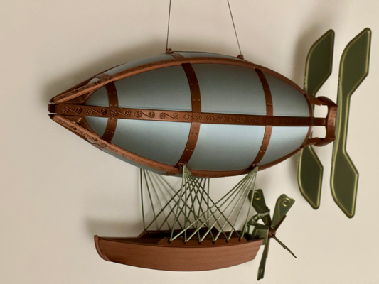 whimsical airship by mottn hobby & diy vehicles fantasy 3d print model - Mito3D