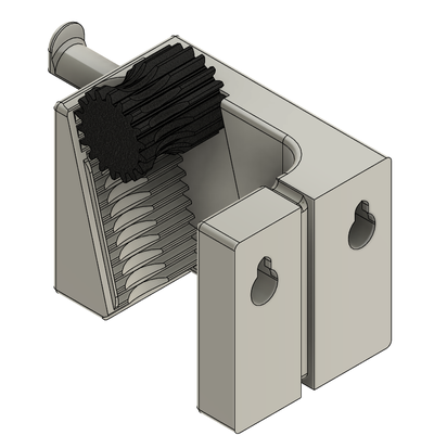 gravità scopa titolare supporto ruotato 90 remixato by uomo domestico casa modelli porta 3d print model - Mito3D