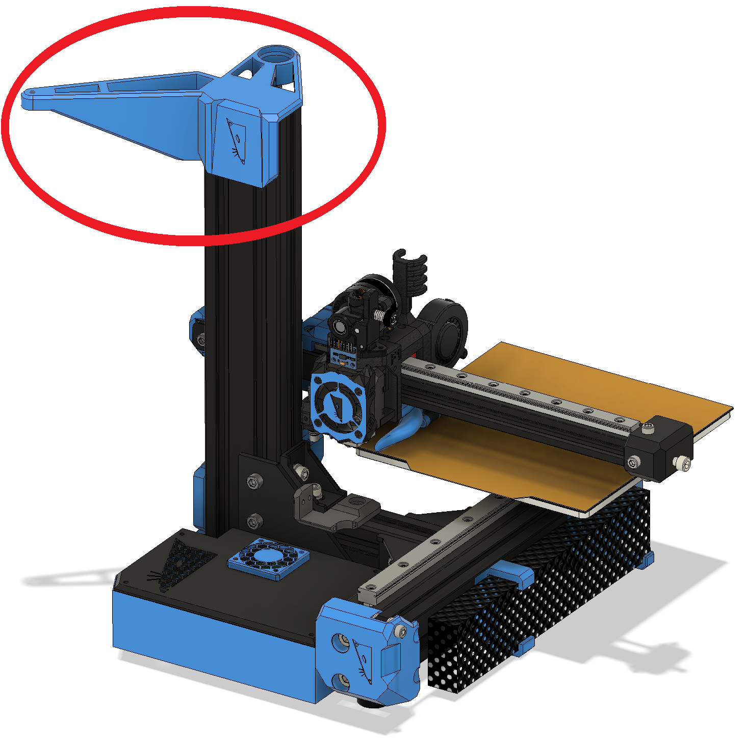 v minion sfs + wobblex cap by uomo 3d stampante parti 608 608bearing servitore btt sensore filamento intelligente ratrig bttsmartfilamento vminion 3D print model - Mito3D