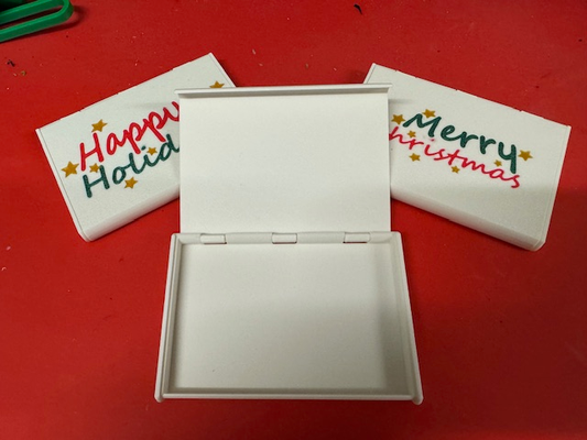 regalo tarjeta soporte by mattyo casa modelos caja caso funda navidad contento días festivos impresión in sitio 4 color multi 3d print model - Mito3D