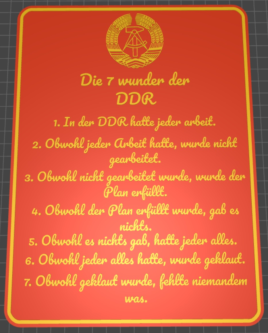 7 maravilha der ddr by schlumpfii arte 2d ostalgia 3D print model - Mito3D