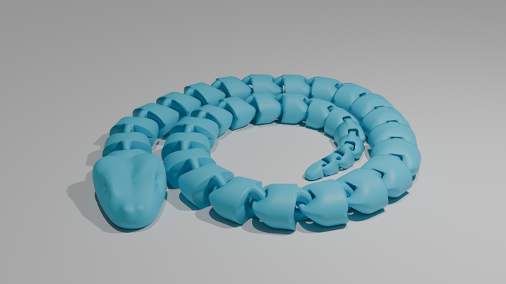 mafsallı yılan by maty505 sanat heykeller hayvan kıpır 3d print model - Mito3D