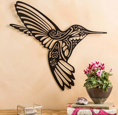 mauer kunst kolibri silhouette by maegu 2d tätowierung 3d print model - Mito3D