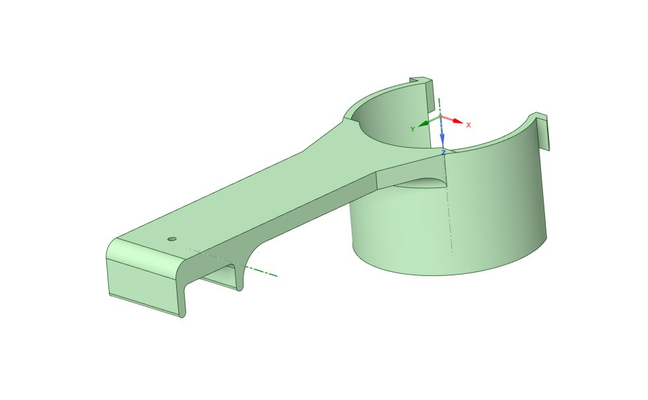 chain lube adapter by beda bedrich hobby & diy vehicles chainlube motocycle 3d print model - Mito3D