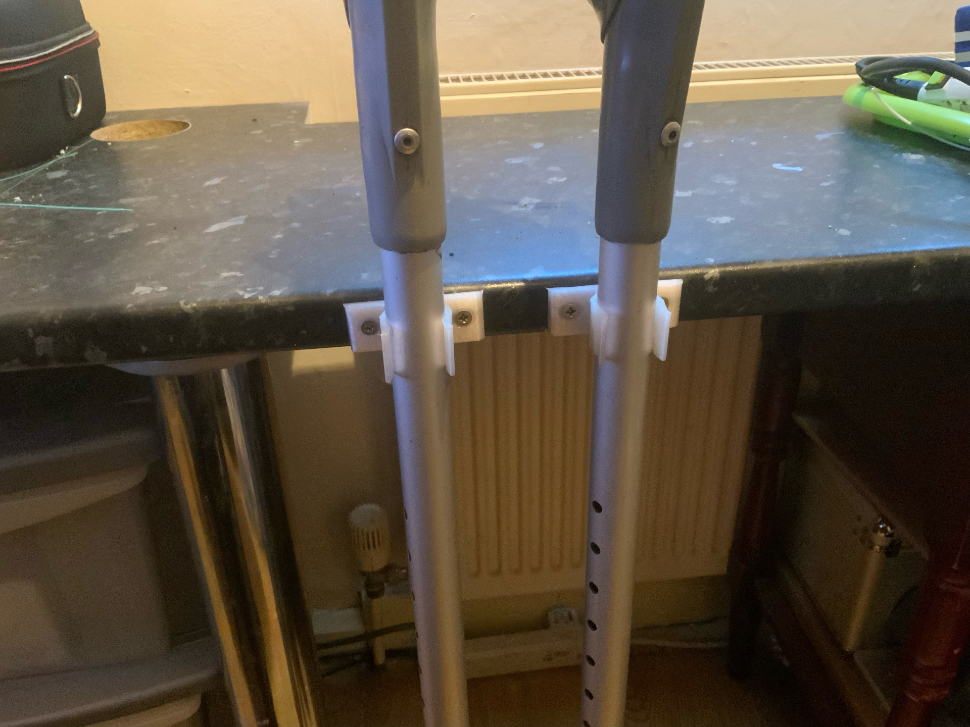 crutch holder by dominator334 tools medical crutches 3D print model - Mito3D