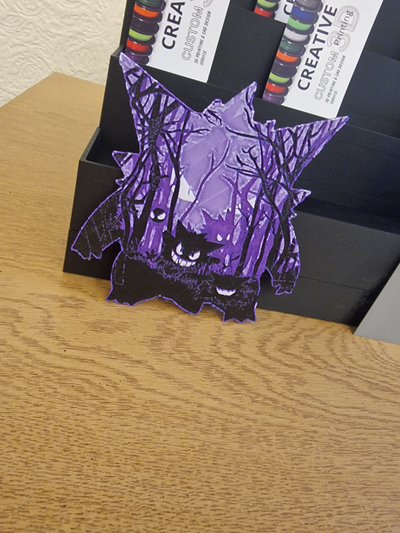 gengar in orman by 3dcreativecustom ev halkı dekor sanat 2024 pokemon kartları 3d print model - Mito3D