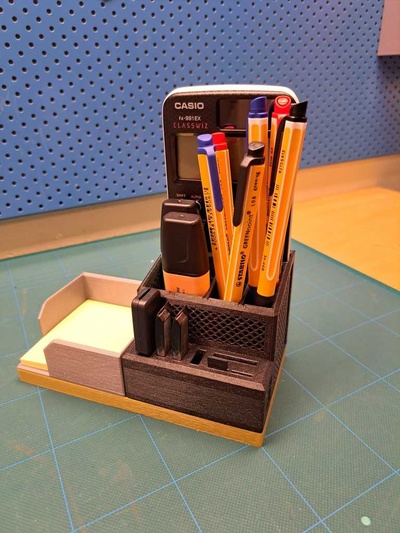 desktop veranstalter stift halter unterstützung portapenne by fragen haushalt büro 3d print model - Mito3D