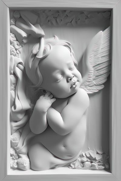 angel by creativit in 3d art models decoration 3d print model - Mito3D