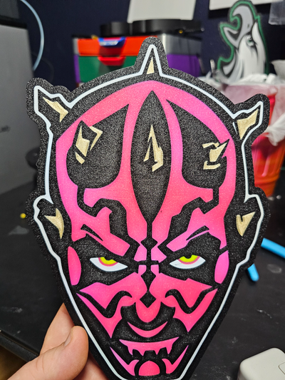 darth maul licht box by abonnieren kunst zeichen logos star kriege 3d print model - Mito3D