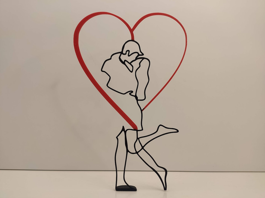 corazón pareja etéreo estatuilla by sevro casa decoración amor estatua san valentin día dia enamorado regalo arte 3d print model - Mito3D