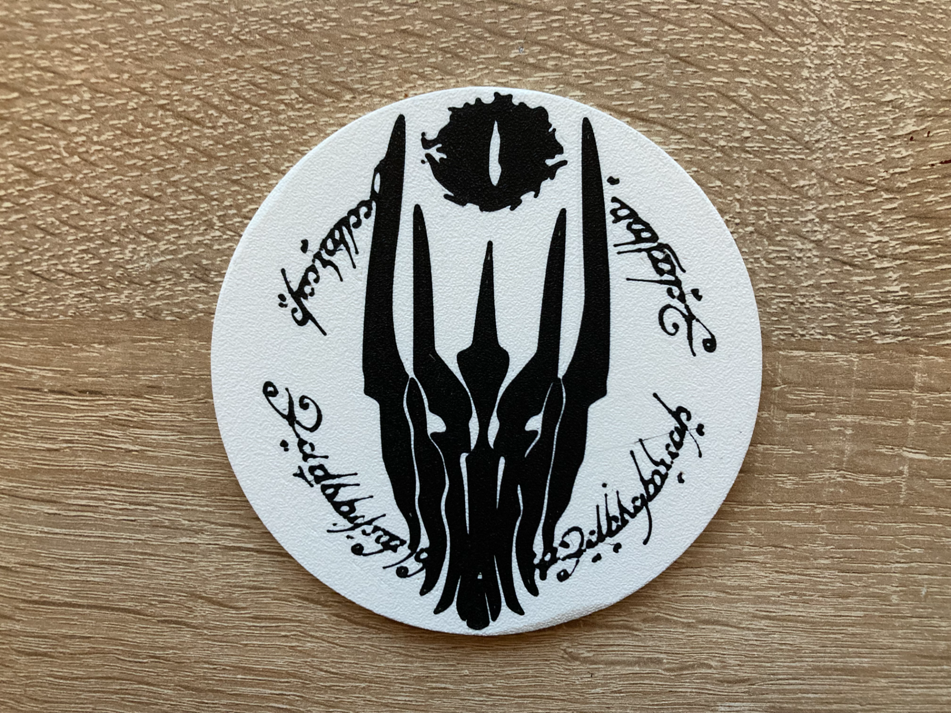 seigneur of anneaux lotr coaster sauron by yakubhroch ménage décor 3D print model - Mito3D