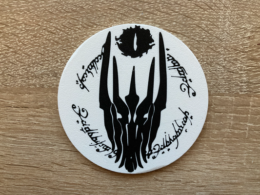 seigneur of anneaux lotr coaster sauron by yakubhroch ménage décor 3d print model - Mito3D