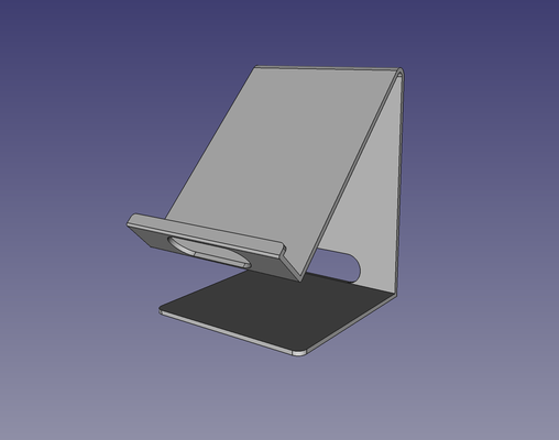 parametrik telefon kulp destek by duvarlar ev halkı ofis tutucusu standı cep telefonu 3d print model - Mito3D