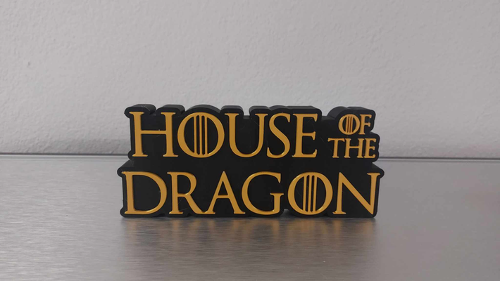 game of thrones house dragon logo by king art signs & logos television 3d print model - Mito3D