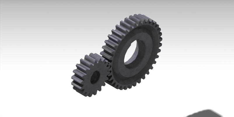 ausrüstung paar 2 40 mm by amer do bildung ingenieurwesen geartech präzisionsantrieb stirnradgetriebe transmissionratio2 axialdistance40mm toothwidth10mm din6885 1standard zahnrad 18teethgear 36teethgear mechanicalengineering industriegetriebe zahnraddesign kraftübertragung 3d print model - Mito3D