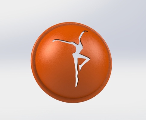 golf ball marker - fire dancer by idnarbjm hobby & diy sport outdoors thingiverse dmb firedancer 3d print model - Mito3D