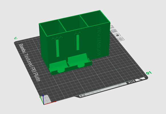 aa aaa rechargeable battery holder remixed by jimamp tools organizers batteries 3d print model - Mito3D