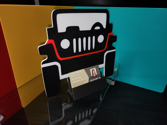 business card holder a jeep background by chuck zrk tools organizers businesscard cars organizer desk accessories duck acccesories advertising 3d print model - Mito3D