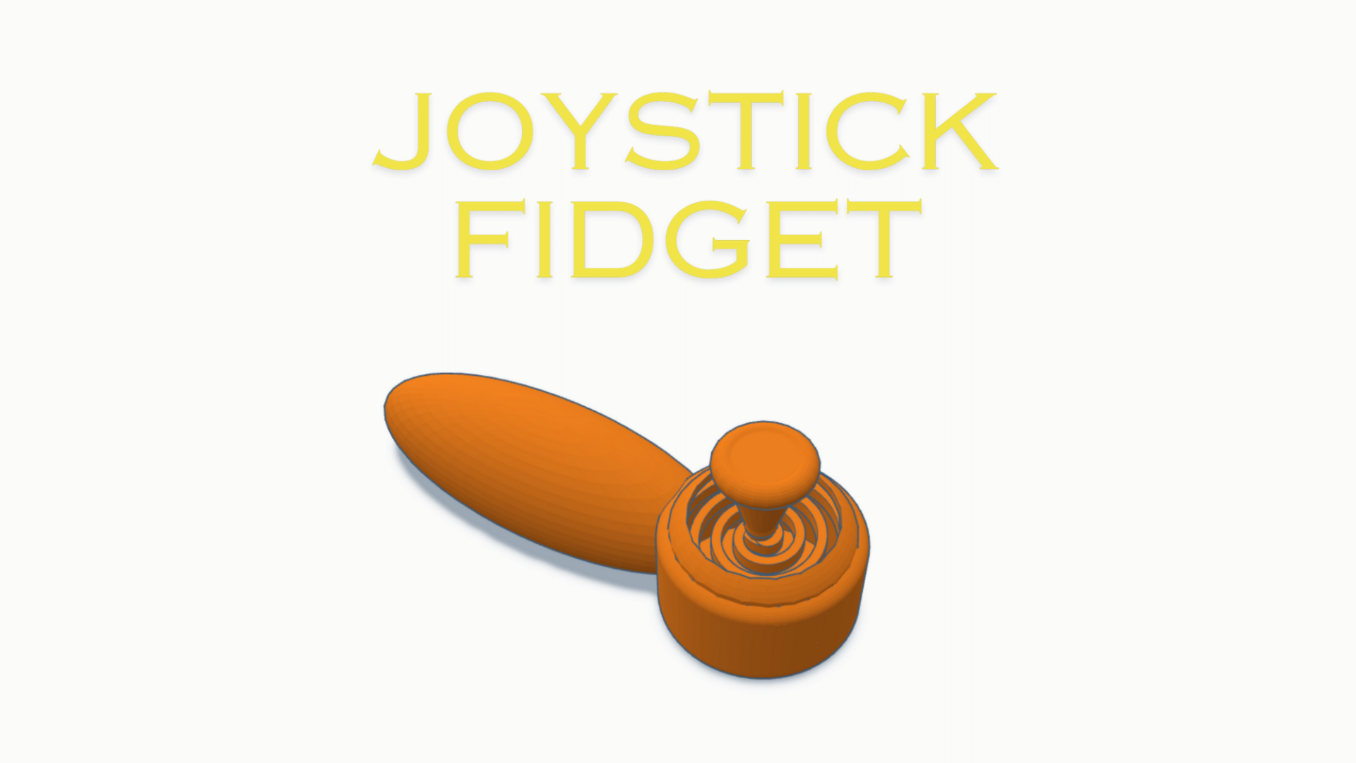 ergonomic joystick fidget by 8bitaarav tools gadgets thumbstick 3D print model - Mito3D