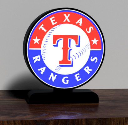 texas guardabosques led caja ligera by mfdesigns3d arte señales logos vigilantes ligero 3d print model - Mito3D