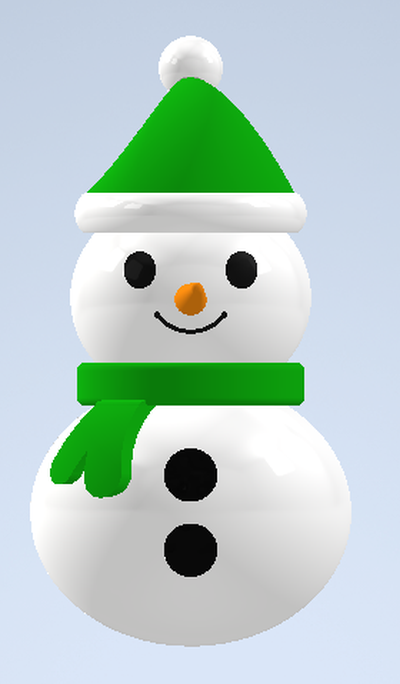 fofa roly poly boneco neve ams versão by mundo ez brinquedos jogos natal presente natal copo crianças brinquedo papai noel chapéu multi cor decoração fácil montagem 3d print model - Mito3D