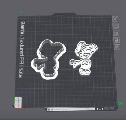 carta luigi biscotto taglierina by blckstar utensili mano super mario cookiecuttermario cookiecutter cookie cutter cucina accessori 3d print model - Mito3D