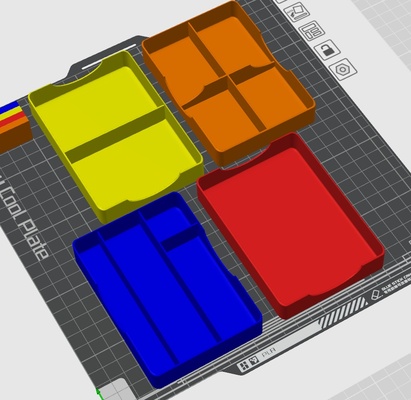 apilable bandejas fijo remezclado by carpintería casa modelos pequeña anillos artículos 3d print model - Mito3D