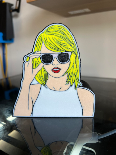 taylor çabuk ilham led hafif kutu by glenngri hobi kendin yap müzik hızlı taylorswift ams 3d print model - Mito3D