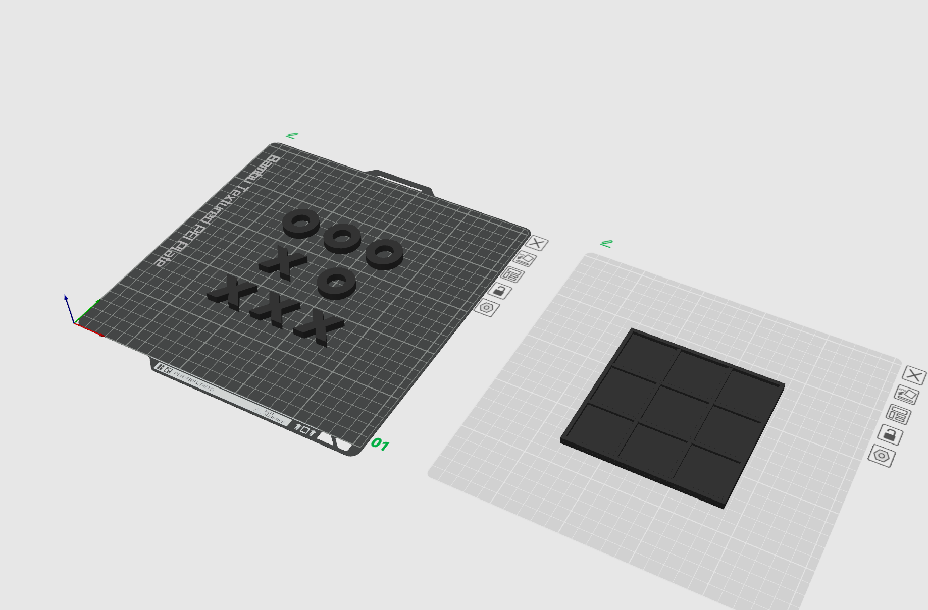 tic tac zehe by lasse1999 spielzeuge spiele tafel tictactoe spiel spaß familie 3D print model - Mito3D