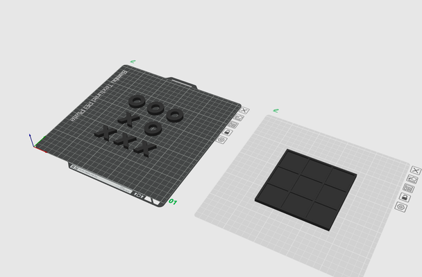 tik tac ayak parmağı by lasse1999 oyuncaklar oyunlar yazı tahtası tictactoe oyun eğlence aile 3d print model - Mito3D