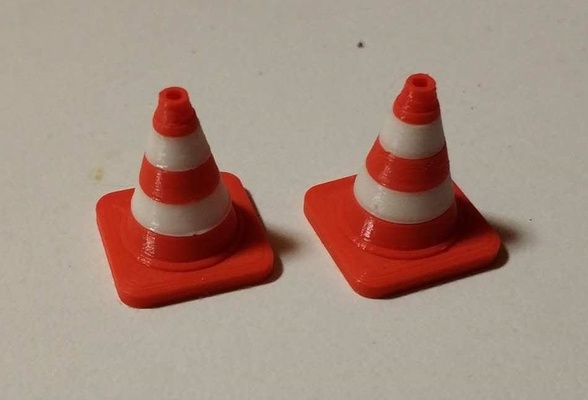 1 35 escala cor tráfego cone by cippie passatempo faça robótica micro losi thingiverse rccar orlandoo 3d print model - Mito3D