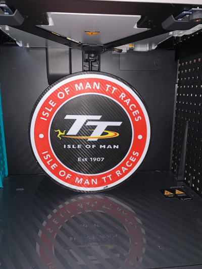 isle of man races tt led logo lightbox by gare-sb art signs & logos 3d print model - Mito3D