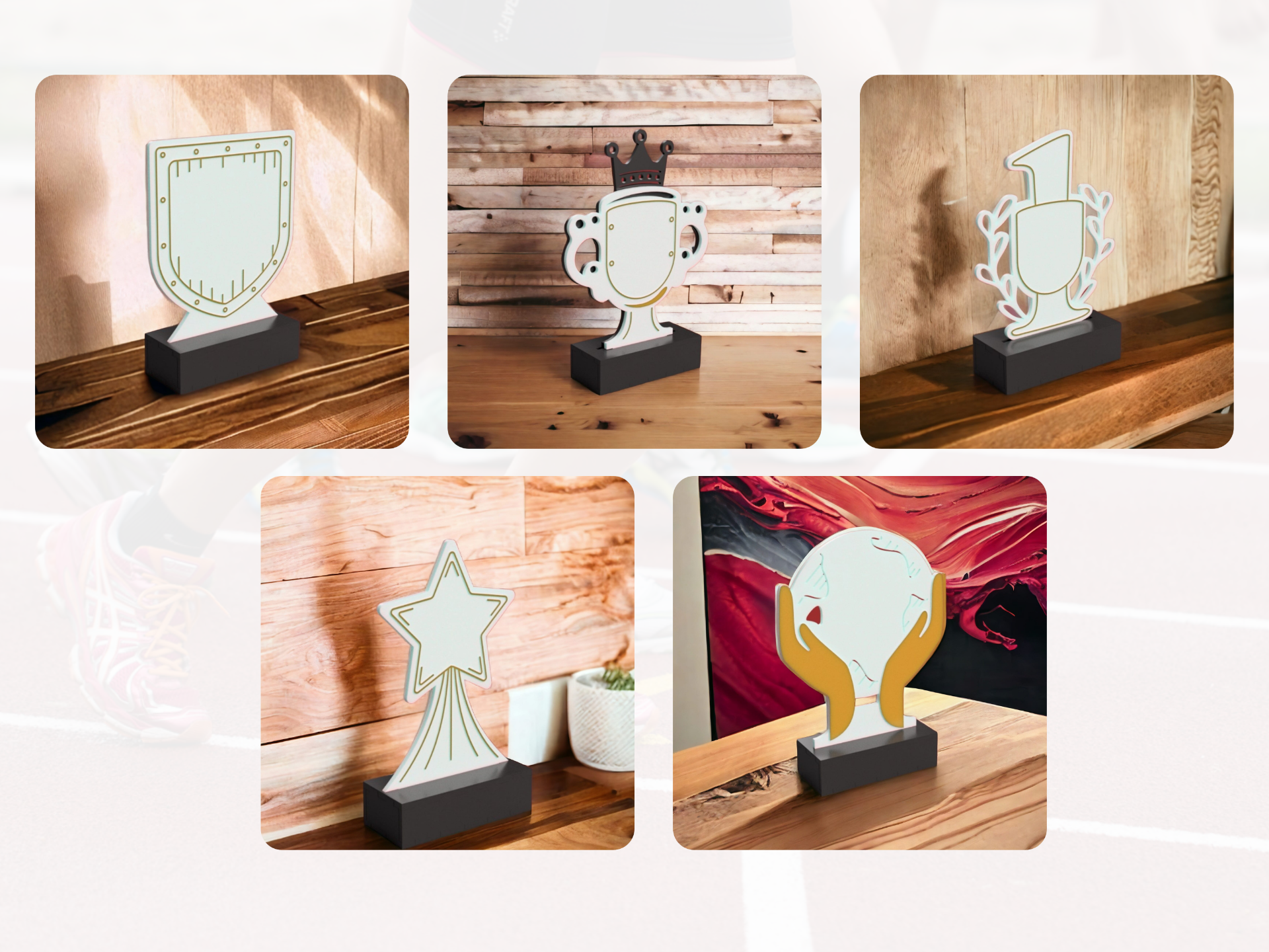 award trophy collection personalize triumphs by mipi3d hobby & diy sport outdoors 3D print model - Mito3D