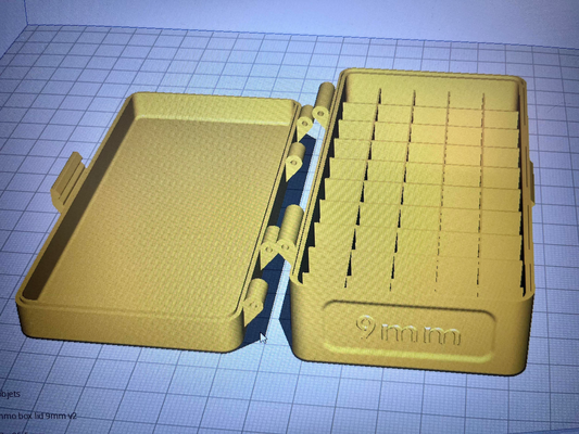 9mm munizioni scatola by lucie 3d stampante accessori 3d print model - Mito3D