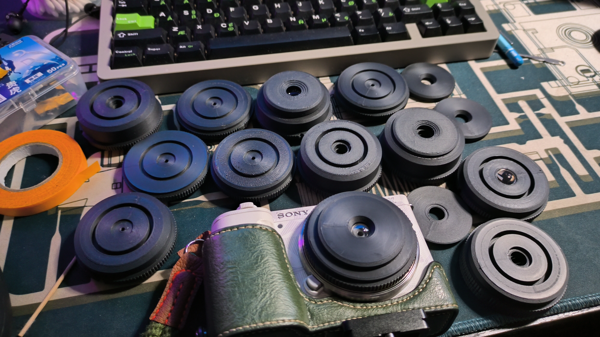 fuji 1986 disposable camera lens modification e-mount pan focal by nimrodbdd hobby & diy sony 3D print model - Mito3D