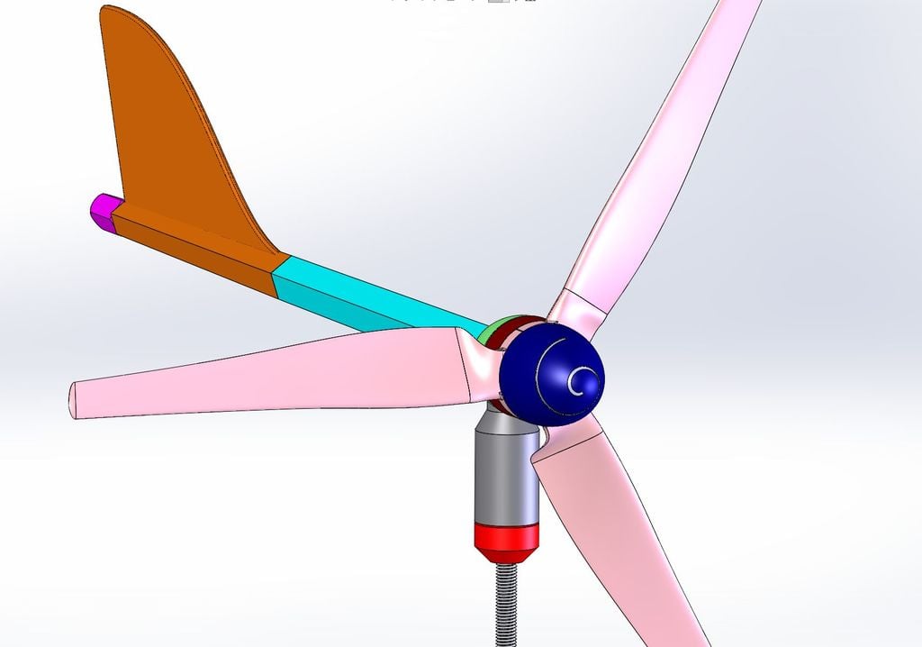 small wind turbine mk2 windmill by rosch8 hobby & diy windturbine 3D print model - Mito3D